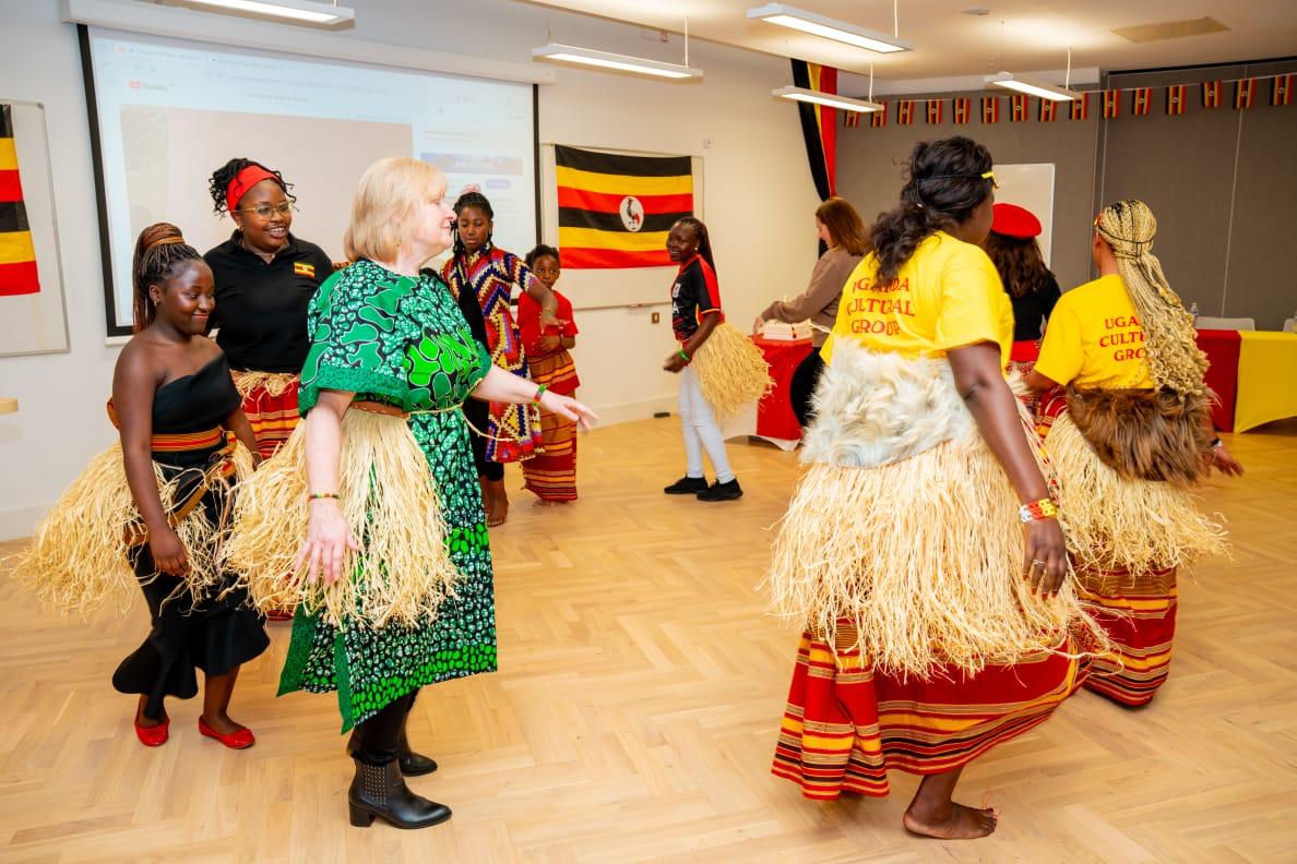 Community dancers performing during a UCANI celebration